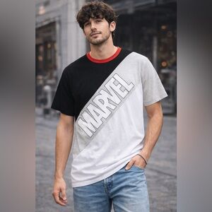 DISNEY MARVEL LOGO BY OUR UNIVERSE T-SHIRT